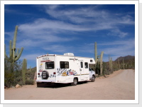 Schotterpiste im Saguara National Park, Arizona